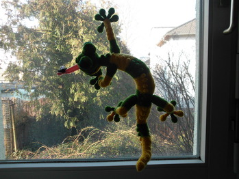 mein neuestes Werk ein Gecko beim Fliegenfang