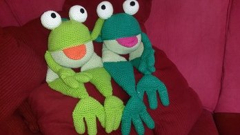 hatte viel spaß gemacht ging auch einfach, wenn man weiß wie es geht. Meine Enkel sind total begeistert. Kann garnicht so schnell Häkeln.