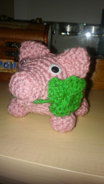 Mein kleines Glückschweinchen. Schöne Anleitung.