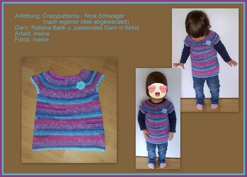 nach einer Anleitung von ZwergnaseBär (Ballonkleidchen) gearbeitet - wunderbar beschrieben :) (Y)
Foto von https://www.facebook.com/handmadebydekey/