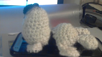 Snoopy hab ich für meinen Bruder gehäkelt