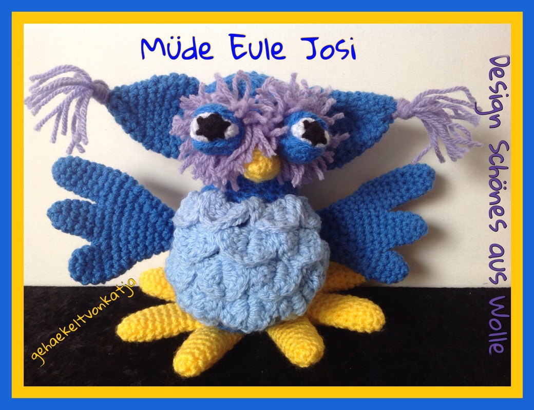 Häkelanleitung - Müde Eule Josi