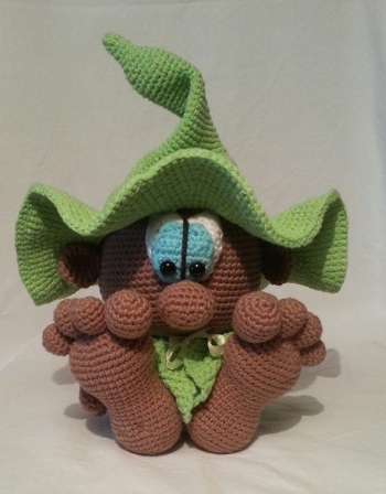 Bin mal fremdgegangen;). Mein kleiner Kobold nach einer Anleitung von Sanis-Fitzereien.