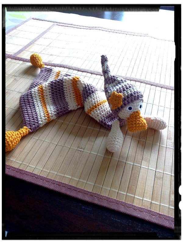 Häkelanleitung Schmusetuch Sam für Babys und Kleinkinder 