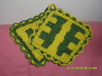 Einesuper Idee, die Tpflappen . Meine sehen so aus.