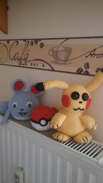 Pokémon Ball, Pikachu und Marill