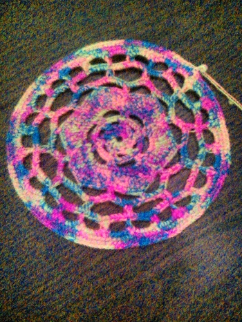 Mandala rundjacke für meine drei jahre alte Tochter