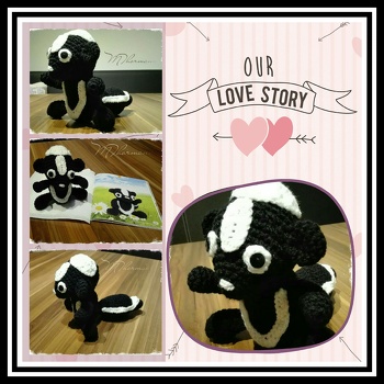 Sammy, das Stinktier aus dem Buch “Tierisch süße Häkelfreunde“ Band 2