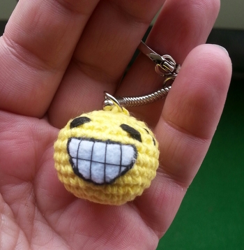 Ein Miniemoji nach einer Idee aus dem Buch -Emoji von Esther Konrad-.