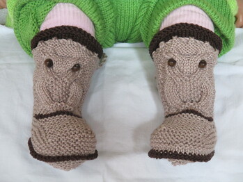 Süsse Eulenschuhe. Waren gut erklärt und leicht Nachzuarbeiten