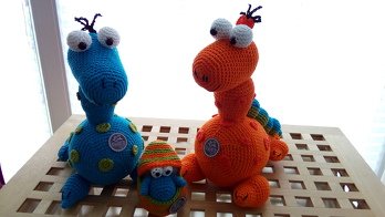 Es hat gr.Spass gemacht diese Dinos zu häkeln-ganz toll!