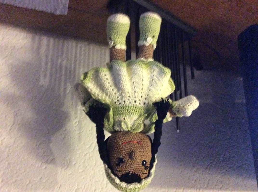 Häkelanleitung Puppe, Lotta das Schneemädchen