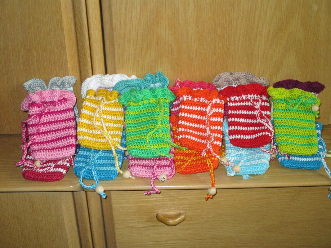 Adventskalender &quot;Säckchen&quot; häkeln