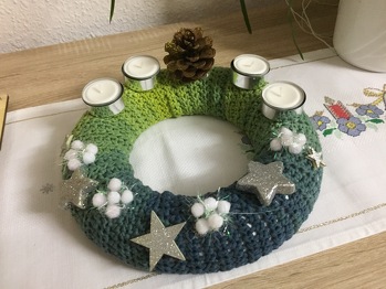 Mein Adventskranz,mein Foto.meine arbeit...idee meine
