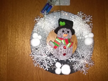 Meine eigene idee  für einen wintertürkranz,mein foto, meine Arbeit