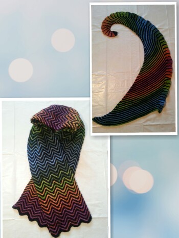 Finde gerade diese Farbverlaufswolle in Kombination mit schwarz toll.