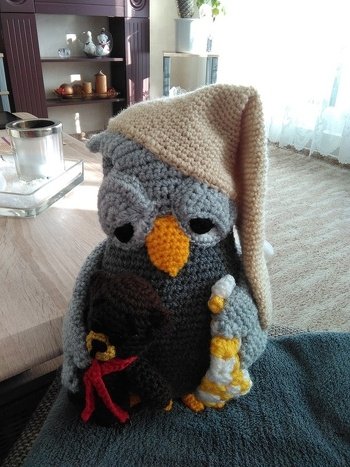 Meine nachteule endlich ferig, meine arbeit mein foto anleitung von zhaya desings