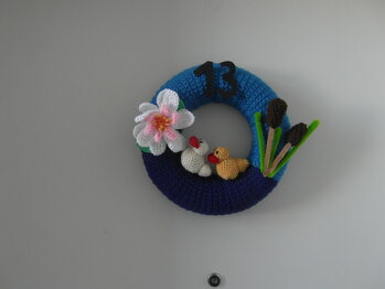 Diesen Türkranz habe ich mir selber ausgedacht. Ich bin zufrieden.