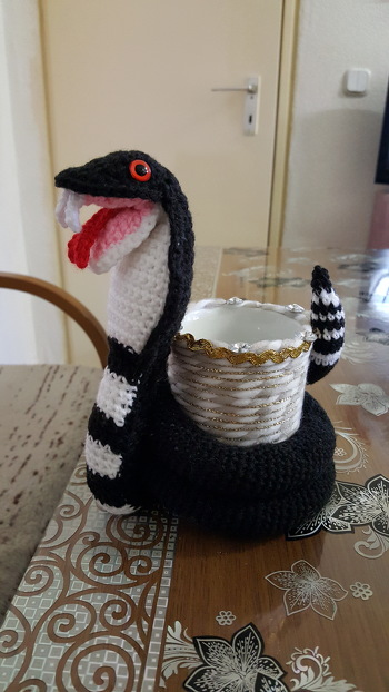 Tolle Anleitung, abgewandelt als Stiftbecher