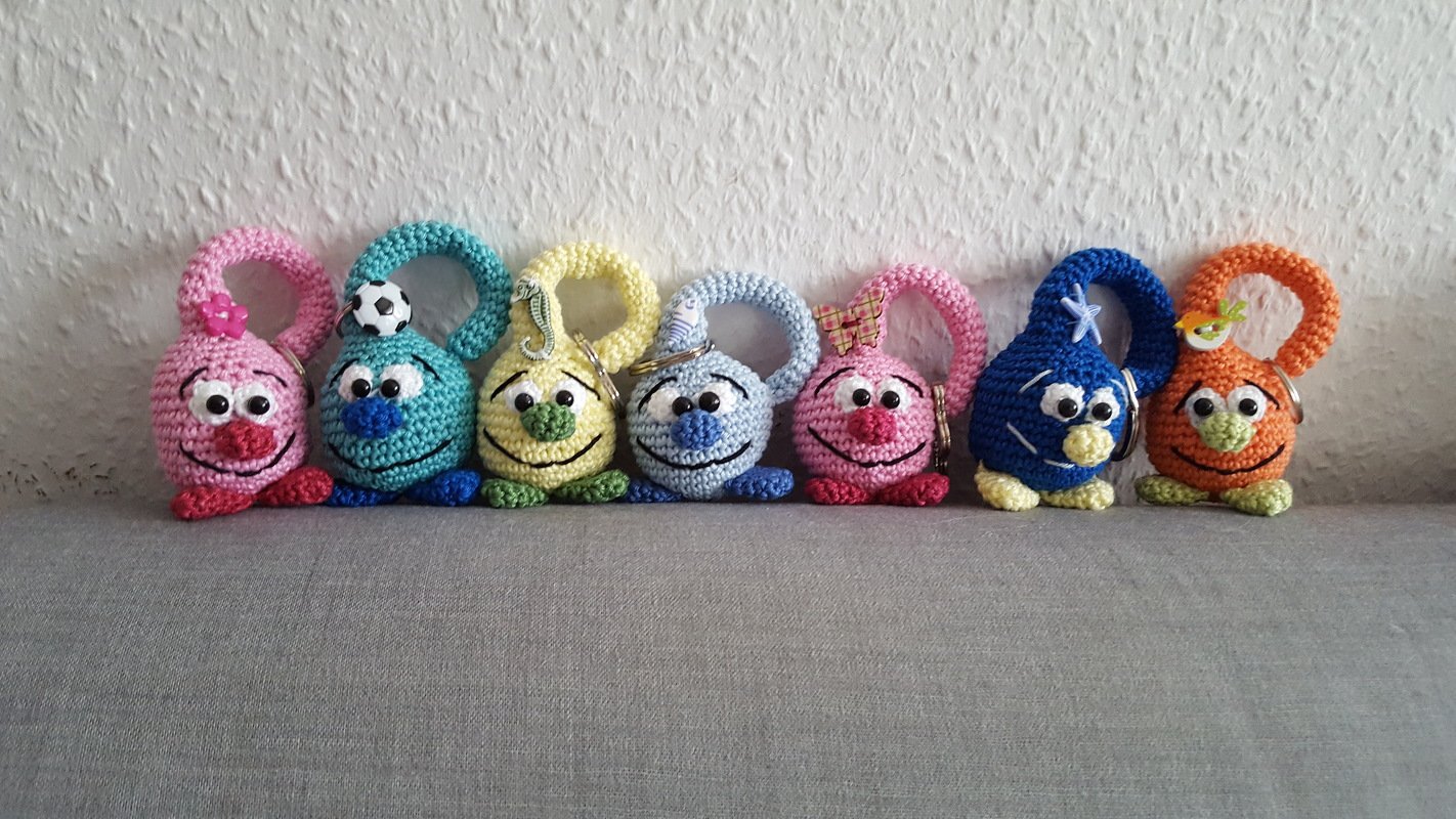 Crochet Pattern - Key chain Tröpfli