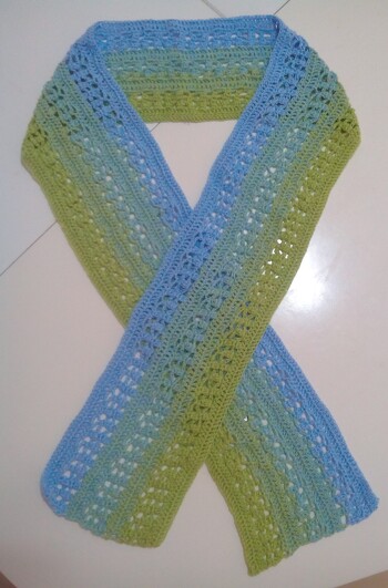 toller Sommerschal nach Anleitung von Berli-Design - Foto und Arbeit von mir