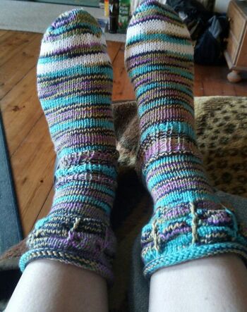 Und ich habe schon welche gestrickt. Wird immer besser und ist eine sucht.