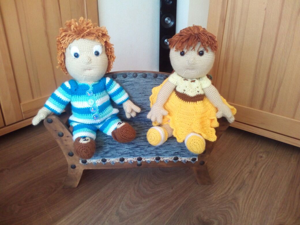 Häkelanleitung Puppe, Sammi Sonnenblume