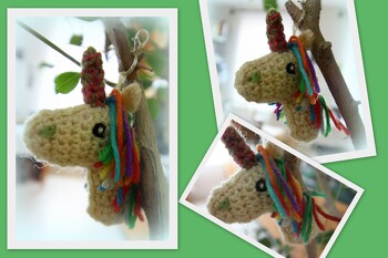 Den Pferdekopf habe ich für eine kleine Einhornfan abgewandelt.
Toller Anhänger und ein schönes Mitbringsel
Anleitung: Pferdekopf by Petra Herrmann