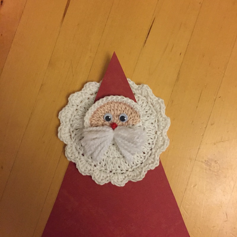 Häkelanleitung Serviettenhalter Weihnachtsmann