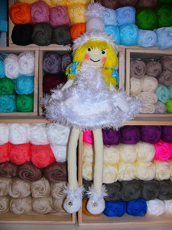 Häkelanleitung, Winterkind "Martha" Deko! Kantenhocker!