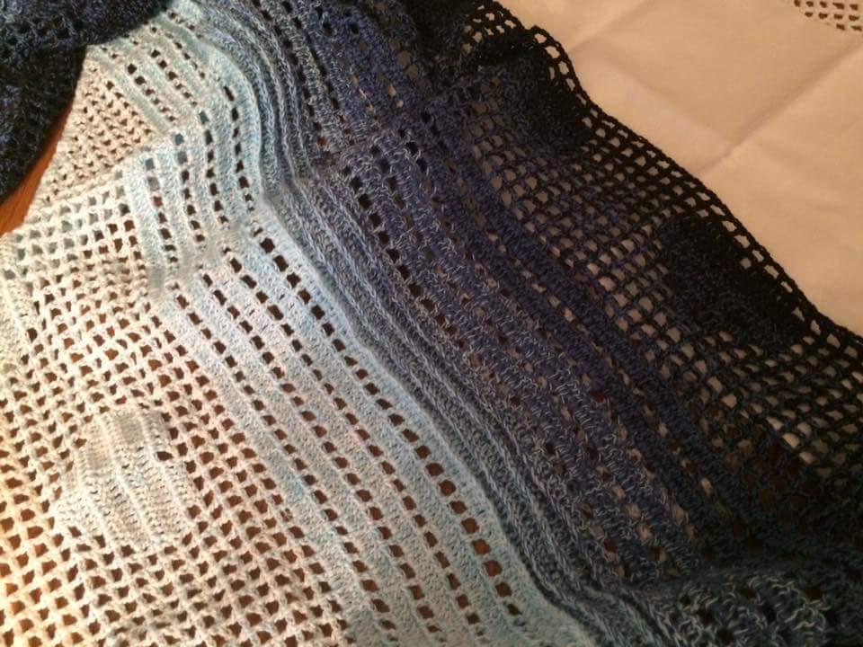 Häkeln / Dreieckstuch "Romantica"