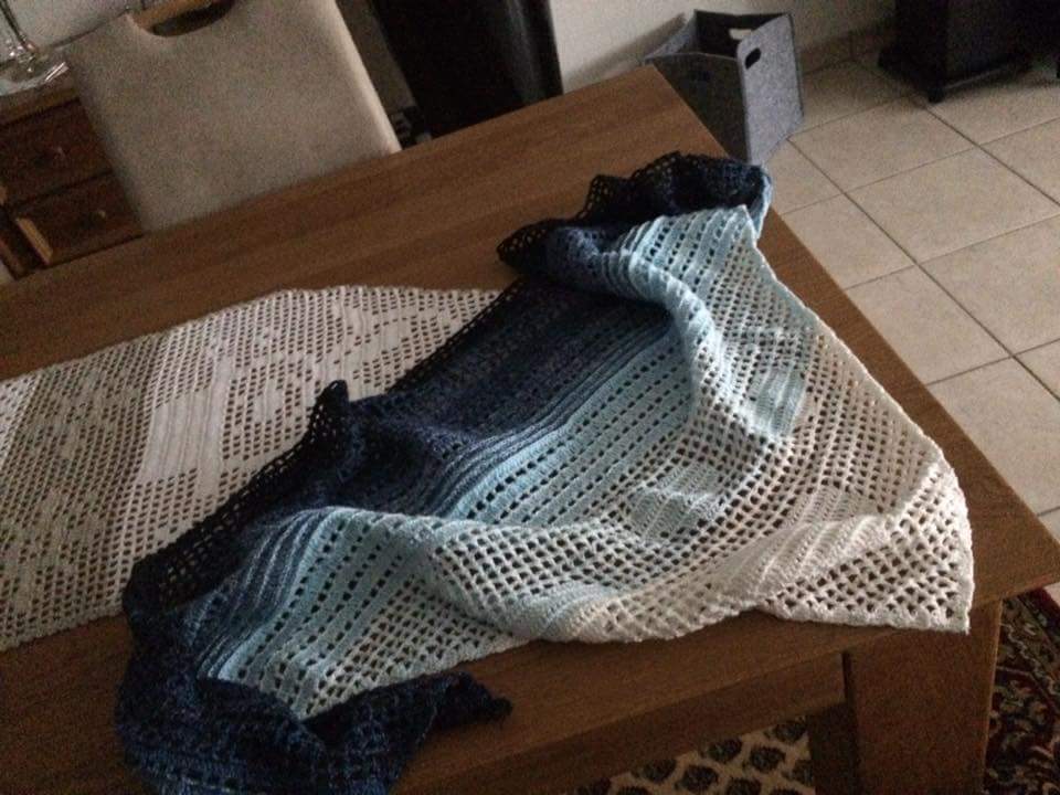 Häkeln / Dreieckstuch "Romantica"