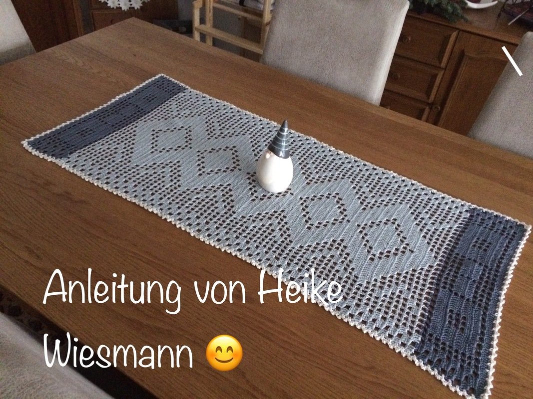 Häkeln / Tischläufer "Modern Art"