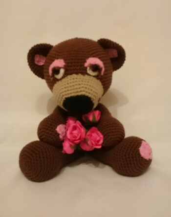 Valentins-Bärchen
Gefertigt nach einer Anleitung von beliDesign