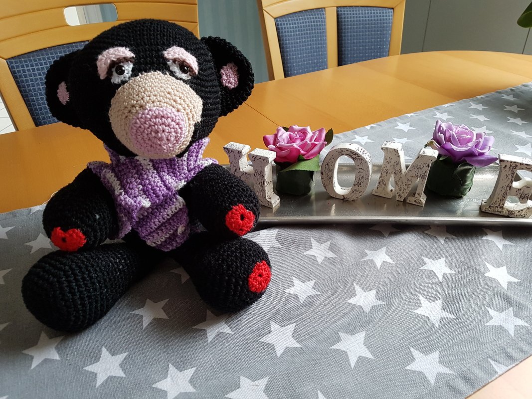 von Herzen - ein Bärli zum Häkeln
