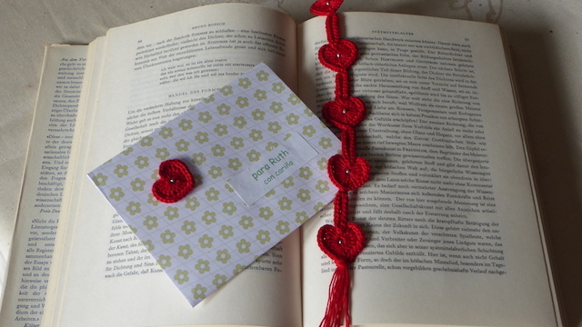 Häkelanleitung : 2 &quot;herzige&quot; Lesezeichen