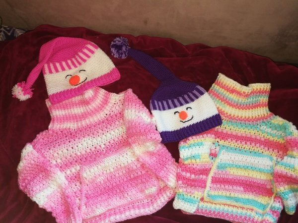 Häkelanleitung Mütze Schneemann