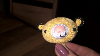 ...mein erstes Amigurumi, snief.....