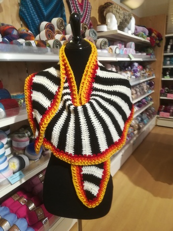 Streifenschal nach Petra Perle aus Alice Extra, Häkelnadel 5, Fotos und Arbeit von mir