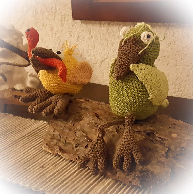 Häkelanleitung Vogelpaar Frieda &amp; Theodor