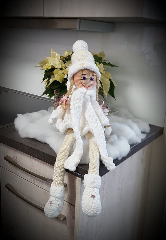 Häkelanleitung, Winterkind &quot;Martha&quot; Deko! Kantenhocker!