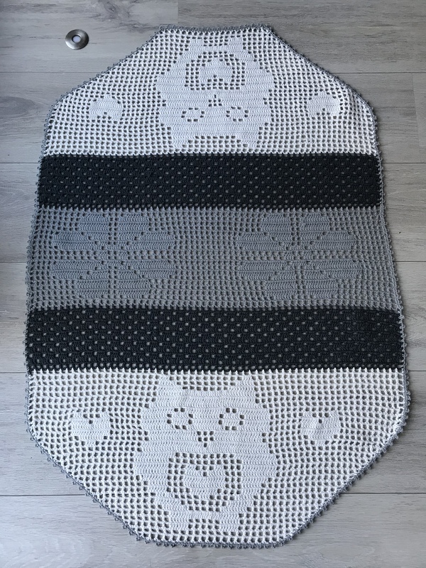 Häkeln/Tischläufer Eule + BONUS