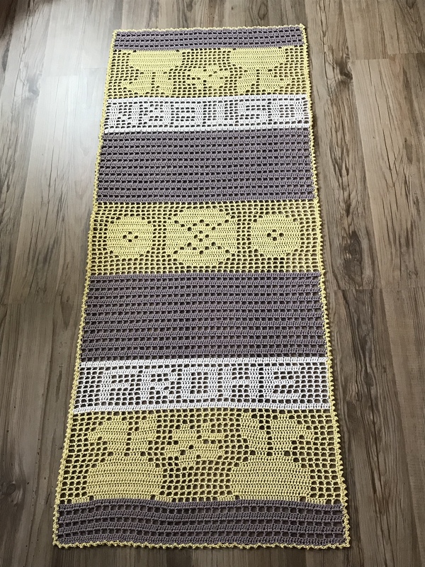 Häkeln / Tischläufer / Frohe Ostern