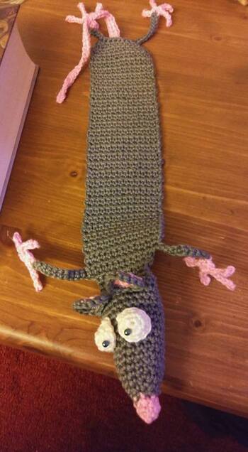 Meine kleine Leseratte...Gehäkelt nach einer kostenlosen Anleitung von Supergurumi.de