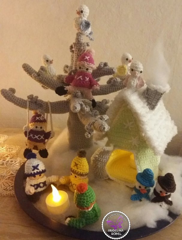 Häkelanleitung &quot;Das Winterzauberland&quot; Dekoidee!