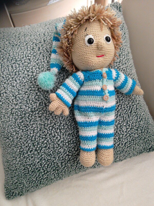 Häkelanleitung Puppe, Seppl Schlafmütze