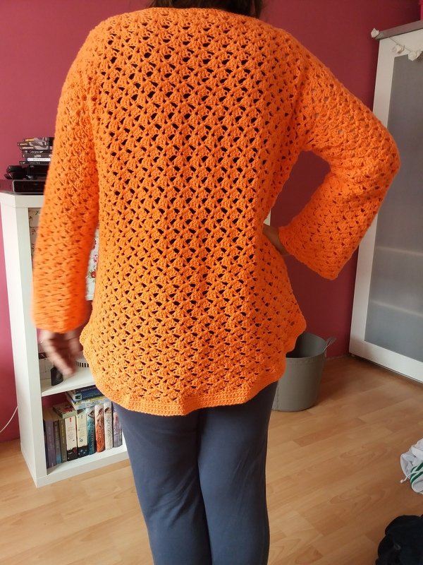 - MILA -  Sommerpullover häkeln in 16 Größen,  Shirt, Pullover, Häkelpulli