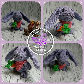 Die Anleitung für dieses süße Osterhäschen mit Möhre ist von Rimaja. Die Anleitung ist sehr gut geschrieben und für Anfänger total geeignet.