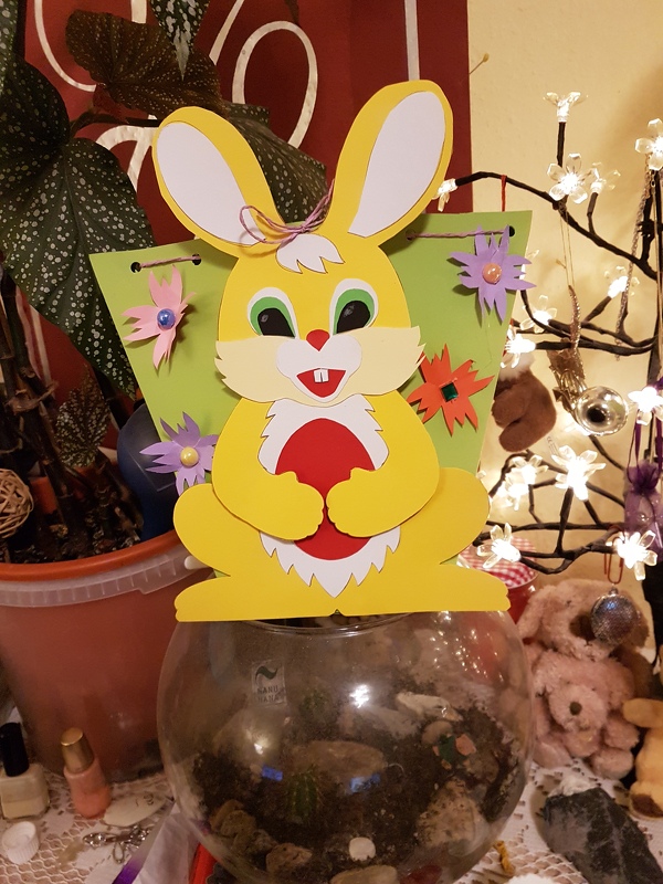 Ostertasche mit Hasen – Bastelvorlagen mit Anleitung