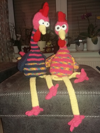 Es hat einen rießen Spaß gemacht, diese Hühner zu häckeln. Anleitung war super gemacht und war einfach dies nach zu arbeiten. Herzlichen Dank.